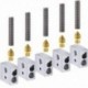 1X (15db / készlet 1,75 mm-es teflon torokcső   0,4 mm-es extruder fúvóka nyomtatófejek   Hea L6Q5