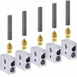1X (15db / készlet 1,75 mm-es teflon torokcső   0,4 mm-es extruder fúvóka nyomtatófejek   Hea L6Q5