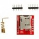 1X (SIM800L GPRS GSM MODUL QUAD BAND rúd-antenna és rugós antenna az Arduin M8W1-hez)