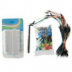 6X (indítókészlet arduino ellenállás / LED / kondenzátor / jumper vezetékekhez / kenyér B1W6
