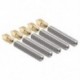 5X (5X 30 mm hosszú extruder 1,75 mm cső és 5X 0,4 mm sárgaréz extruder fúvóka P M1I4