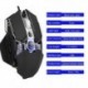 4X (G800 usb vezetékes játék egér ergonómikus mechanikus egerek 9 gombok makró PrK4K9
