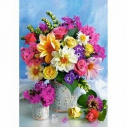 1X (teljes 5D diy gyémántfestmény keresztszemes &quot FLOWER&quot  3D gyémánt hímzés S7D9