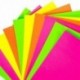 1X (120X A4-es neonkártya lapok - fluoreszkáló kézműves-készlet, C8P4)