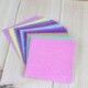 5x (50db / készlet Négyzet alakú origami papír, egyoldalas, ragyogó, összecsukható, egyszínű, P B3X2