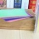 6X (50db / készlet Négyzet alakú origami papír, egyoldalas, ragyogó, összecsukható, egyszínű, P E2Z5