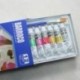 6X (6 ML 12 színű profi akrilfesték készlet kézzel festett falfestékhez M4C2