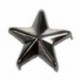 100db Ezüst színű 7mm-es - Csillag alakú szegecs ruha - táska - karkötő - különböző tárgyak díszítéséhez - A7B7