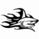 2 X 3D-s autó alakú dekoráció Shark Car Sticker Motorcycle Cool Matrica B3Y5