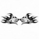 2 X 3D-s autó alakú dekoráció Shark Car Sticker Motorcycle Cool Matrica B3Y5