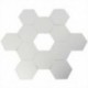 12db-os 3D modern tükör geometriai hatszögletű akril fali matrica Art Home DIY F1U3