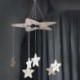 DIY otthoni fa csillag, Campanula kiságy, gyermek szoba dekoráció, ajándék mód X5M5