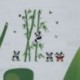 1X (lakberendezési falfestmény, vinil falmatrica, leszerelhető aranyos Panda étkezési bambusz N V8C2
