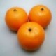 3 mesterséges narancs dekoratív gyümölcs B7G9