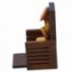 Dollhouse fa kenyér szeletelő Dollhouse skála 1:12 kenyér szelet reggeli X1U2