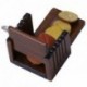 Dollhouse fa kenyér szeletelő Dollhouse skála 1:12 kenyér szelet reggeli X1U2