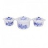 3db-os Doll House levesedény áfonya mintás eszköz porcelán konyha F3J V4A6