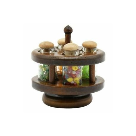 1:12 Miniatűr fűszertartó edény a Spice Dollhouse konyhai kiegészítőkkel D7W8