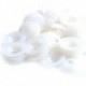 2X (50 darabos fehér játékbaba készítésű kézműves csuklók 20mmx20mm 20mmx5mm O4E7)