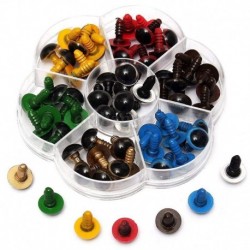 2X (70db-os műanyag biztonsági szem a barkács játékokhoz, vegyes színű - 10 mm F9H7)