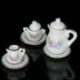 2X (15 darabos miniatűr babaház étkészlet Porcelán teáskészlet étkészlet bögre L2F1