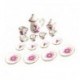 2X (15 darab 1/12 babaház miniatűr tulipán étkező ruha porcelán teáscsésze S T5N6