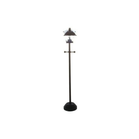 LED utcai lámpa 1/12 miniatűr babaházhoz - fekete B2W3