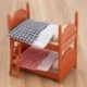 2X (DIY miniatűr babaház flukciós ágy kiegészítők miniatúrákhoz N9C2