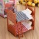 2X (DIY miniatűr babaház flukciós ágy kiegészítők miniatúrákhoz N9C2