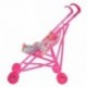 Babák Buggyroller Pushchair Pram Összecsukható Játék Doll Pram Baby Doll V1M3