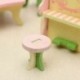 1X (4 db fából készült babaház miniatűr bútor puzzle játék gyerekeknek gyerekeknek Q8S1