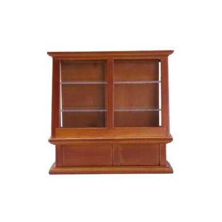 1X (Dollhouse miniatűr bútoros szekrény dió 12,2 * 5 * 11,4 cm W1M8)