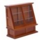 1X (Dollhouse miniatűr bútoros szekrény dió 12,2 * 5 * 11,4 cm W1M8)