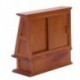 1X (Dollhouse miniatűr bútoros szekrény dió 12,2 * 5 * 11,4 cm W1M8)