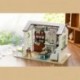 Dollhouse miniatűr barkács ház modell építőkészlet fa kreatív szoba A1E1-el