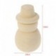 5X (10 db / készlet Befejezetlen Diy Wood Peg Doll Karácsony Hóember Torta Toppers De Z3P1