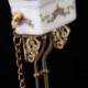 4X (Vintage viktoriánus stílusú fürdőszoba porcelán WC-babaház miniatűr wS4W8