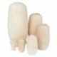 5X (Orosz fészkelő baba 6set üres Matryoshka Matreshka fa festetlen F7X4