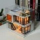 3X (Doll House Diy miniatűr fa miniatűr bábház bútor úszás N6N2