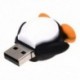 4 GB-os újdonság aranyos fekete, fehér baba pingvinnal, USB 2.0 flash meghajtó adatainak Mem P0W7