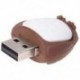 8 GB-os bagoly alakú USB 2.0 memóriakártya - barna L6O5