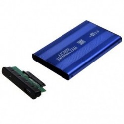 USB 2.0 külső, 2,5 &quot -es IDE HDD tok, kék a T7M8 laptophoz
