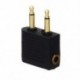 1X (Audio jack átalakító adapter (fekete) Y2L4)