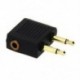 1X (Audio jack átalakító adapter (fekete) Y2L4)