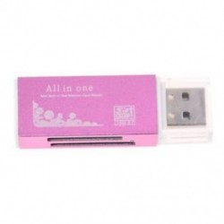 Alumínium burkolat átlátszó fedéllel USB 2.0 interfész SD TF MMC RSMMC memóriakártya N1Y0