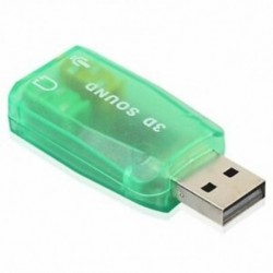 5X (USB audio adapter, Külső adapter hangkártya hangszóró fejhallgatóval és Q6P3.)