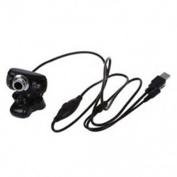 USB 80M HD webkamera-mikrofon 3 LED a PC Desktop E2W2 V4S1 LED-hez