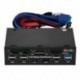 Multifuntion 5.25 &quot Media Dashboard kártyaolvasó USB 2.0 USB 3.0 20 tűs e-SAT H1E8