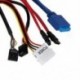 Multifuntion 5.25 &quot Media Dashboard kártyaolvasó USB 2.0 USB 3.0 20 tűs e-SAT H1E8