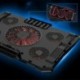 laptop hűtő hűtőpad Silence-rel 5db LED-ventilátorok USB 2.0 állítható Nem X6H5